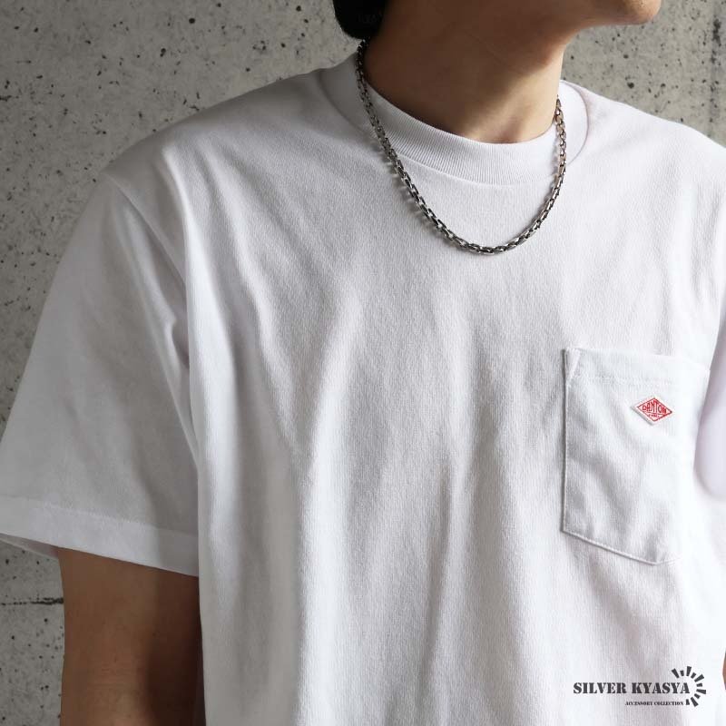 ステンレス 珍しい形状 チェーンネックレス メンズネックレス ゴールド シルバー スクエア シンプル 重厚感 存在感 メタル 男性 金属アレルギー対応