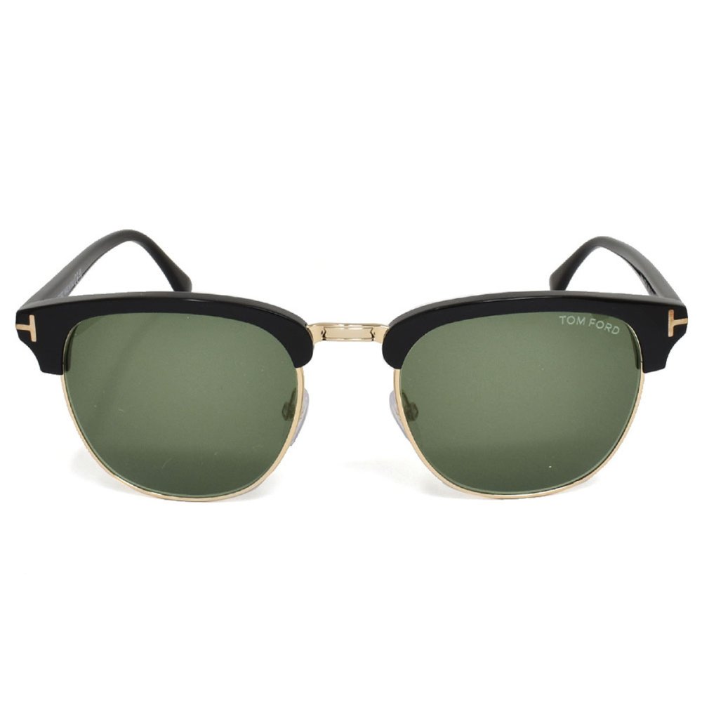 トムフォード TOM FORD サングラス アジアンフィット FT0248 05N 53 UVカット メンズ レディース ユニセックス ブラック+ゴールド+グリーン