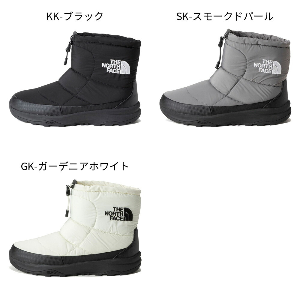 ノースフェイス ヌプシ ブーティ ロゴ ショート ウォータープルーフ アークティックグリップ ブーツ レディース 防水 防寒 中綿 靴 THE NORTH FACE NF52677