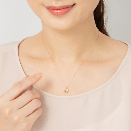 【無料ラッピング】  カナルヨンドシー Canal 4℃ ネックレス K18 ピンクゴールド ネックレス ムーンストーン ダイヤモンド レディース ブランド 正規品 新品 ギフト プレゼント 人気 おすすめ 誕生日 記念日 クリスマス 送料無料