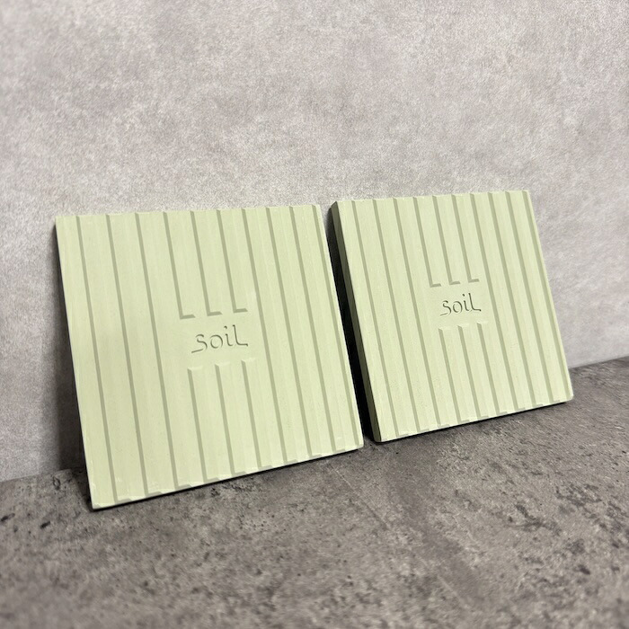 soil DRYING BOARD 2枚入り ワイングラス コップ 水切り 珪藻土 自然素材 高い吸水性 キッチン用品 おしゃれ 日本製