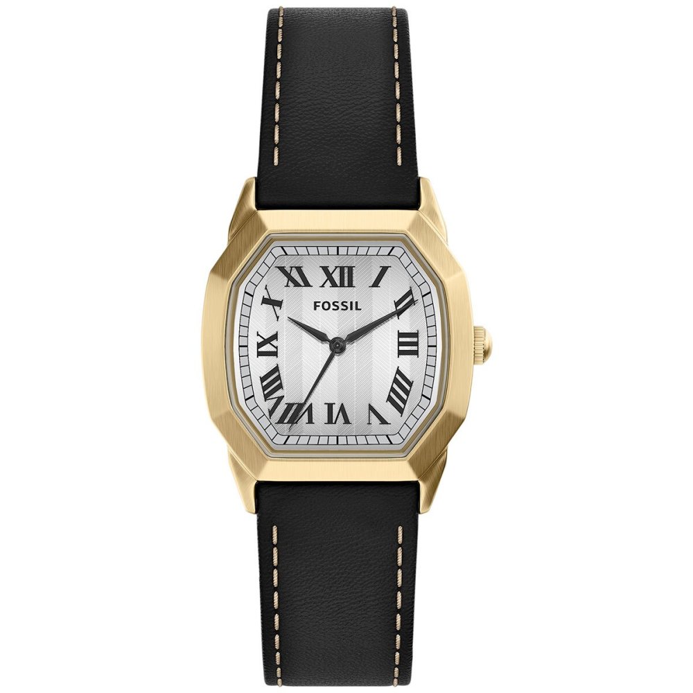 フォッシル FOSSIL 腕時計 メンズ HARLOW アナログ ブラックレザーウォッチ FS6215【2026 新作】