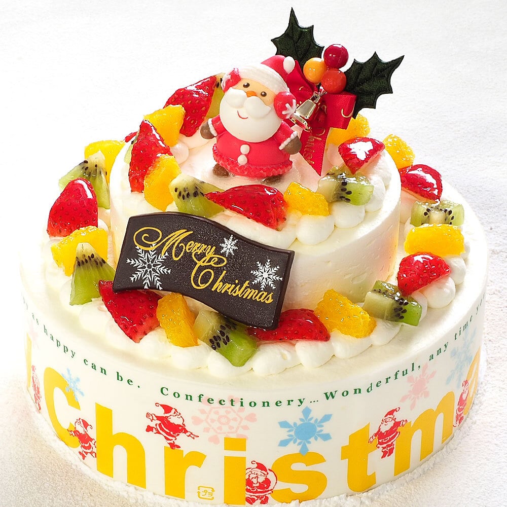 クリスマス 2026 予約 Xmas 人気 かわいい クリスマスケーキ ダブルタワーケーキ ミニ 6号＋4号 10～12名様用 二段 パーティ 大きい 生クリーム サプライズ 冷凍