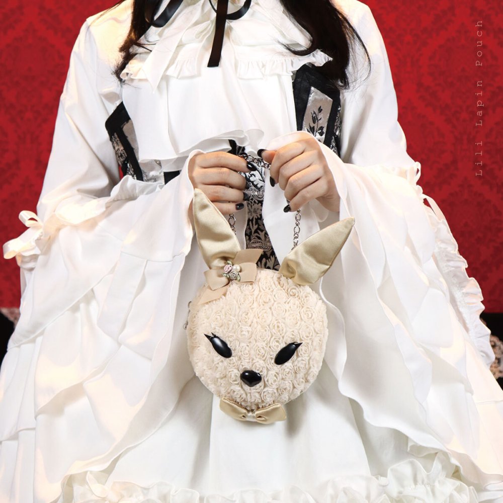 ポーチ レディース 小さめ 持ち手付き うさぎ リリラパン 大人可愛い