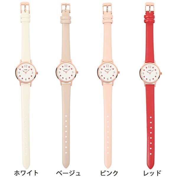 レディース 腕時計 クイール MKL2334 定形外 送料無料 時計 ウォッチ ハート ラブリー 合皮ベルト かわいい