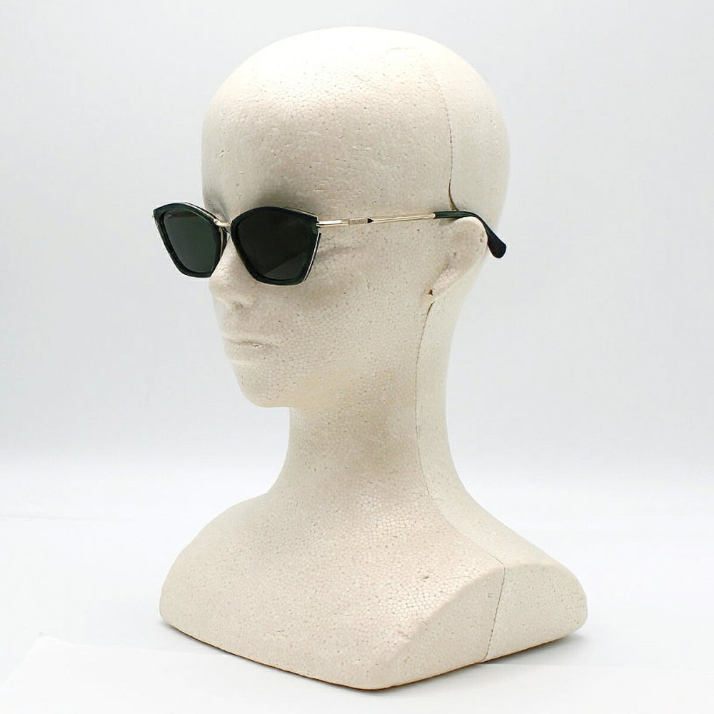 マックスマーラ Max Mara サングラス グローバルフィット UVカット アイウェア キャットアイ フォックス MM0162/S 96N 54 メンズ レディース ユニセックス グリーン（クリア）+グリーン 海外正規品