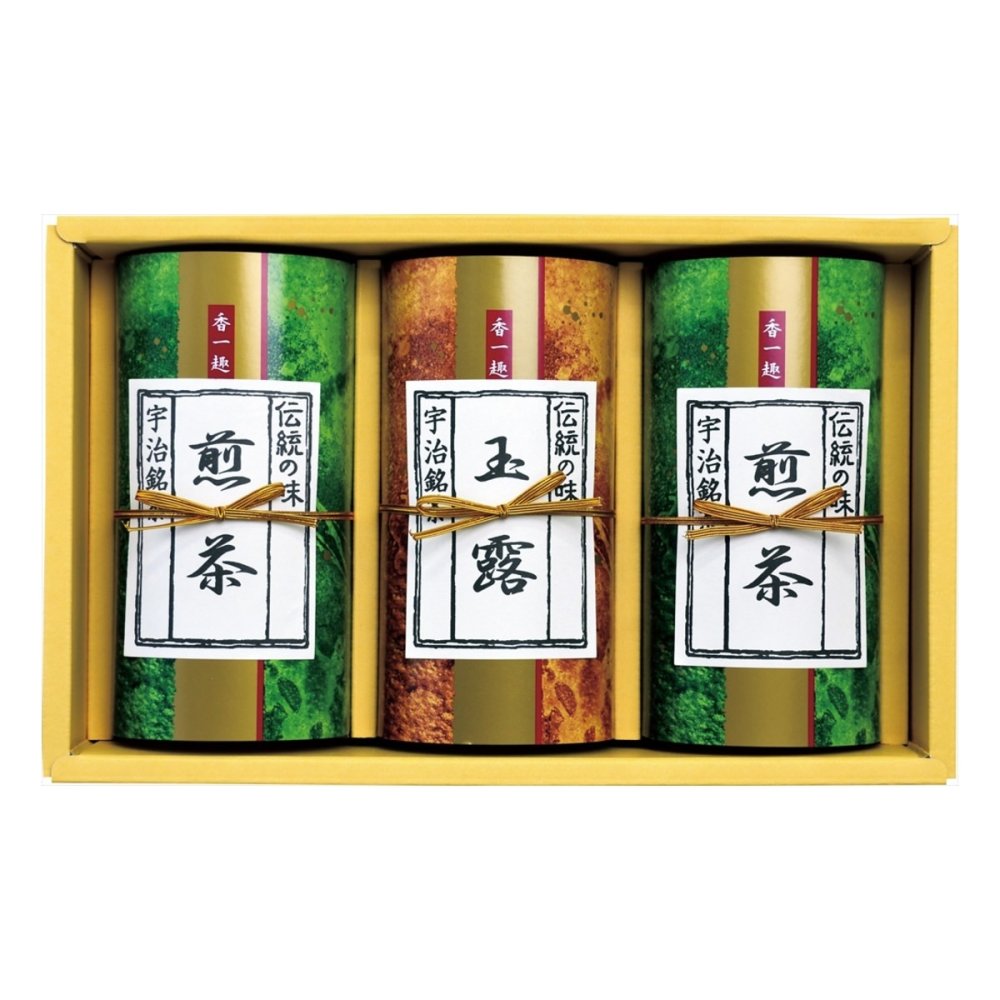 京都 仲井芳東園 宇治銘茶 詰め合わせ ギフトセット 2種 計3個入 玉露ほか 宇治茶 セット 日本茶 煎茶 京都産 茶葉【北海道・沖縄県・離島 配送不可】
