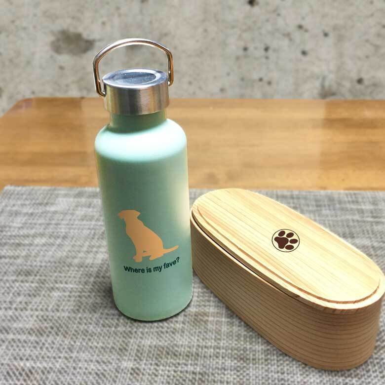 ラブラドールレトリバー かわいい 取っ手付き マグボトル おしゃれ 290ml 保温 保冷 ステンレス 真空 断熱 二重構造 ボトル タンブラー 水筒 マイボトル オリジナル ラブラドールレトリーバ ラブ ラブラドール 犬 ペット 動物 アニマル