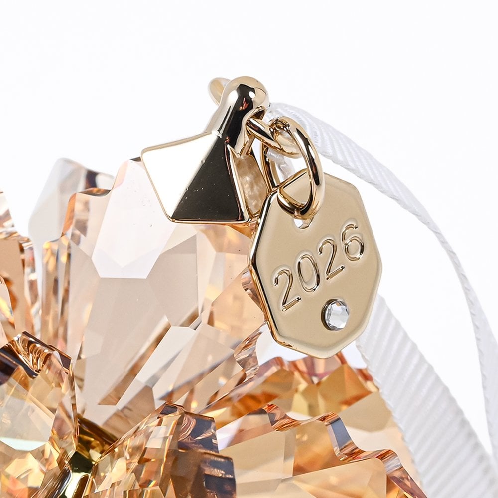 スワロフスキー SWAROVSKI オーナメント Annual Edition Festive 3D スノーフレーク クリスマスオーナメント ゴールド 5731942 インテリア オブジェ 置物 母の日 即日発送【スペシャルラッピング660円(別売り)】 成人祝い