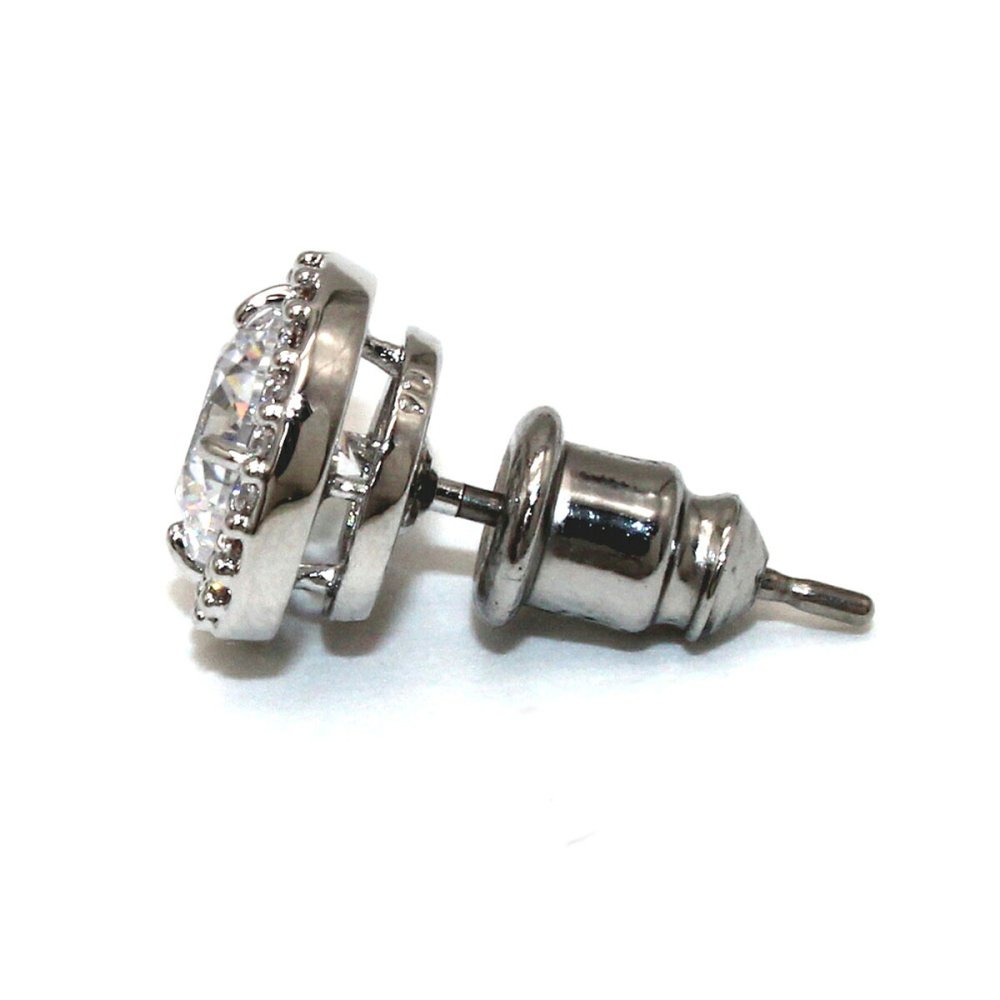 スワロフスキー swarovski ピアス Una ラウンドカット パヴェ 5636269 ウナ スタッドピアス アクセサリー レディース シルバー+ホワイト 海外正規品