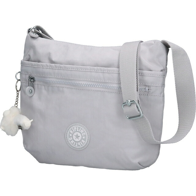 キプリング ショルダーバッグ レディース ブランド Kipling アルト ロゴ ワンポイント 無地 K19911-9RW Easy Grey グレー