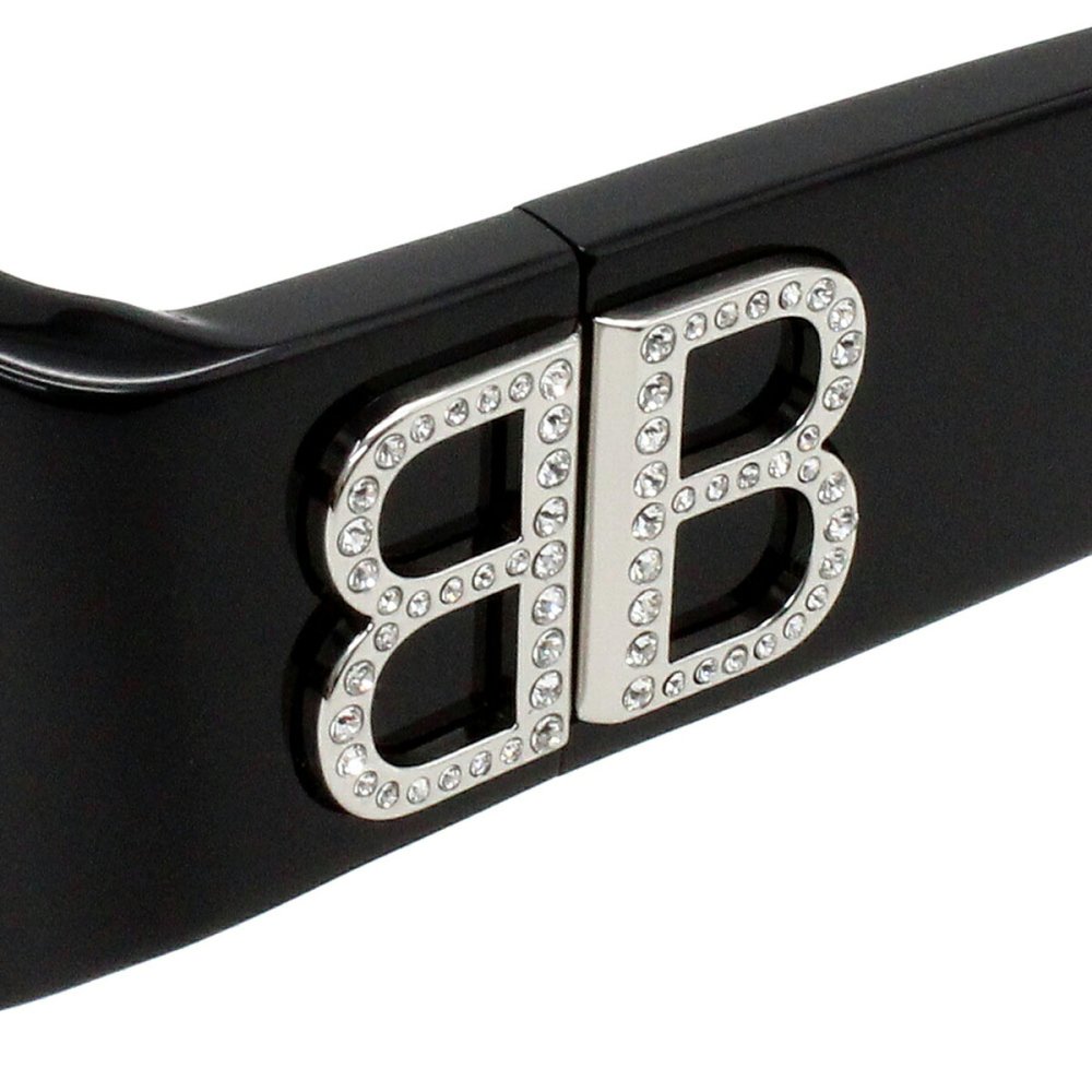 バレンシアガ BALENCIAGA サングラス アジアンフィット UVカット アイウェア フォックス BB0324SK-014 メンズ レディース ユニセックス ブラック+グレー 国内正規品