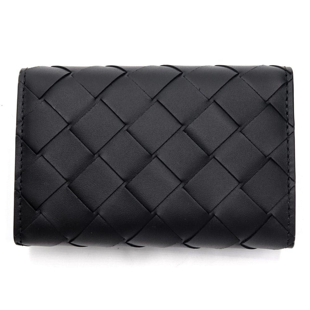 ボッテガヴェネタ BOTTEGA VENETA キーケース 6連 イントレチャート ブラック 黒 メンズ レディース 本革 レザー 編み込み スナップボタン キーリング付き 鍵入れ 630336 V3US1 8803 シルバー金具