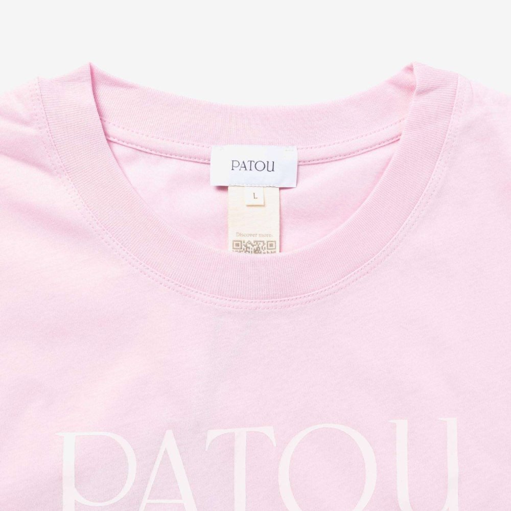パトゥ PATOU TEE SHIRT オーガニックコットン ロゴ Tシャツ JE1129999 Tシャツ 半袖 レディース トップス