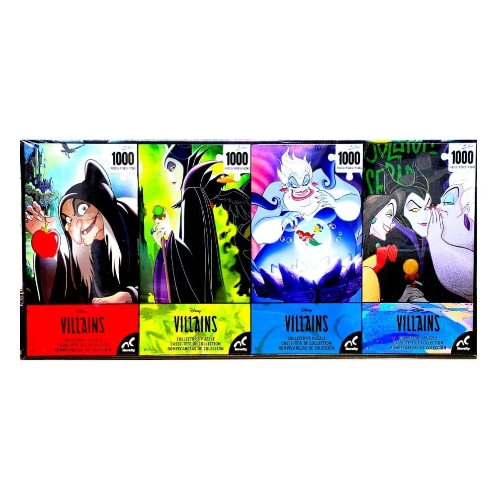 ライセンス コレクターズ パズル　4個パック　ディズニー ヴィランズ／スター・ウォーズ　1000ピース×4個セット　アートパズルセット　ブルーボード仕様　#1851406