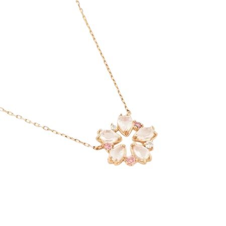 【無料ラッピング】  ヨンドシー 4℃ EAU DOUCE Spring Collection K18ピンクゴールド ネックレス ローズクォーツ ブランド 正規品 新品 ギフト プレゼント 人気 おすすめ 誕生日 記念日 クリスマス 送料無料