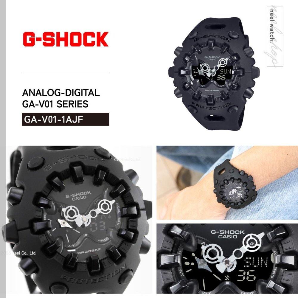 G-SHOCK カシオ Gショック CASIO アナデジ 限定モデル 腕時計 メンズ GA-V01-1AJF ブラック【2025 新作】