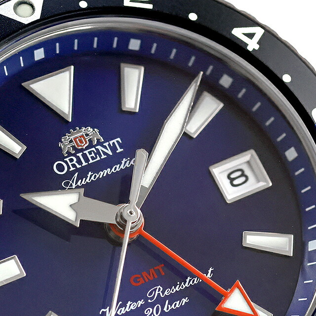 オリエント スポーツ マコ GMT 自動巻き 腕時計 ブランド メンズ ORIENT SPORTS RN-BC0003L アナログ ブルー