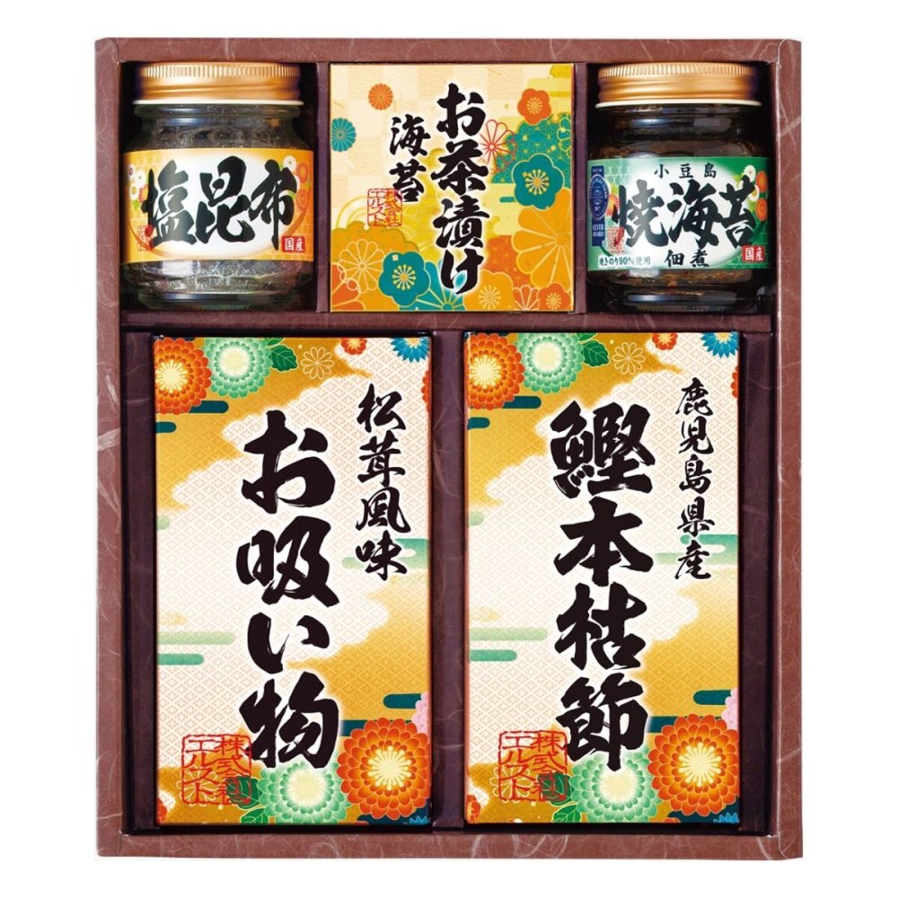 雅和膳 佃煮 鰹節ほか 詰め合わせ ギフトセット 5種入 和食 惣菜セット ご飯のお供 和風惣菜 のり佃煮【北海道・沖縄県・離島 配送不可】