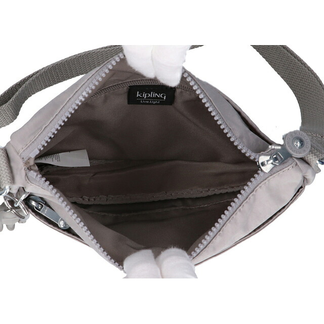 キプリング ショルダーバッグ レディース ブランド Kipling セバスチャン ロゴ ワンポイント 無地 KI2846-89L Grey Gris グレー
