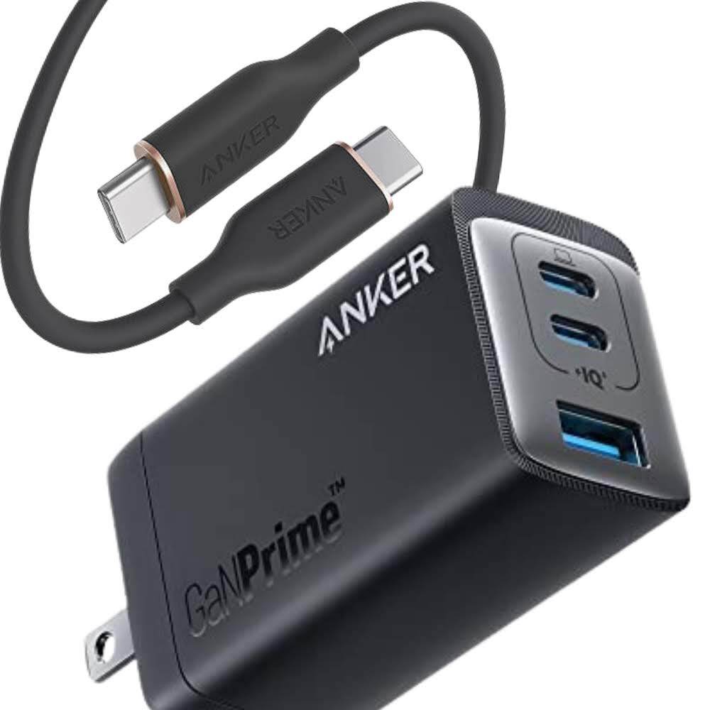 Anker 735 Charger 急速充電器 ( GaNPrime 65W ) 3ポート 折りたたみ式【1.8mケーブルセット選択可 ／ PSE認証】国内モデル　新生活　外出　宿泊　旅行出張のお供