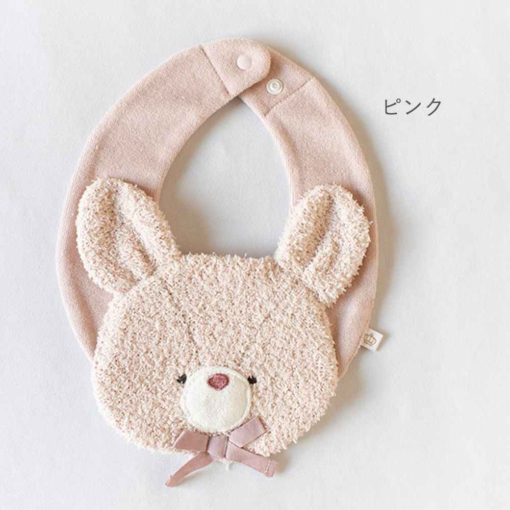 mocmof(モクモフ) ぬいぐるみスタイ | 出産祝い ベビー 赤ちゃん 男の子 女の子 おしゃれ かわいい ナチュラル 大人可愛い シンプル ギフト プレゼント 出産祝い お祝い 誕生日プレゼント バースデー 誕生日 モクモフ くま クマ タオル よだれかけ ビブ ウサギ クマ