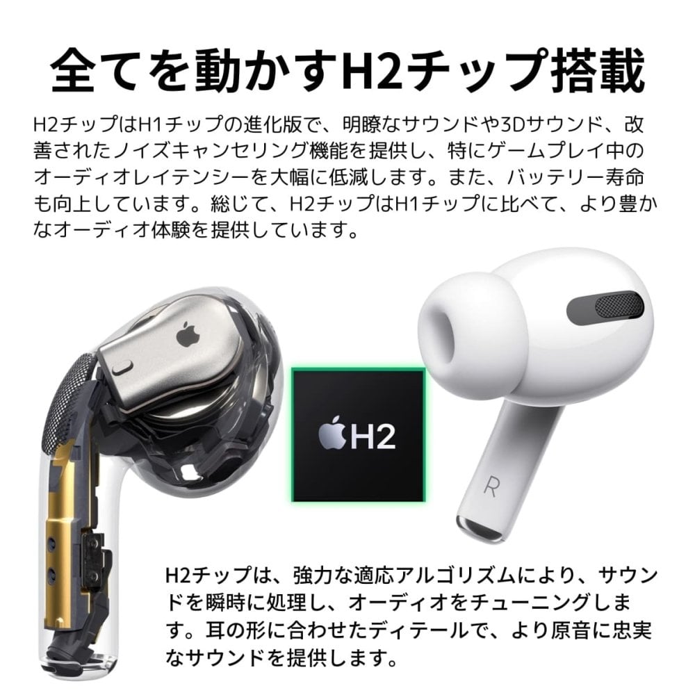 【新品未開封・国内正規品】Apple AirPods Pro 2 (第2世代 USB-Cモデル) MTJV3J/A ワイヤレスイヤホン アクティブノイズキャンセリング エアーポッズ プロ