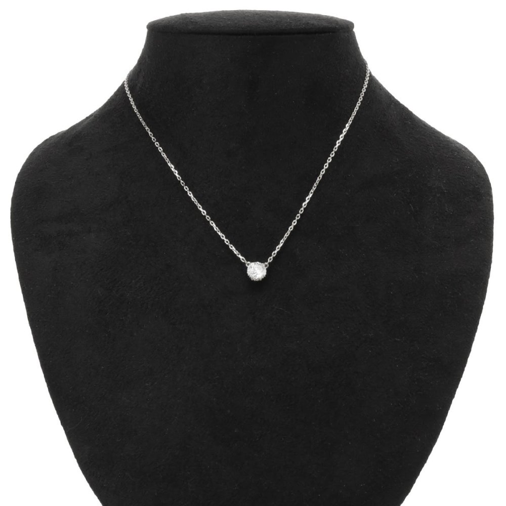 スワロフスキー swarovski ネックレス Stilla ラウンドカット 5636706 スティラ ペンダント アクセサリー レディース シルバー+ホワイト 海外正規品