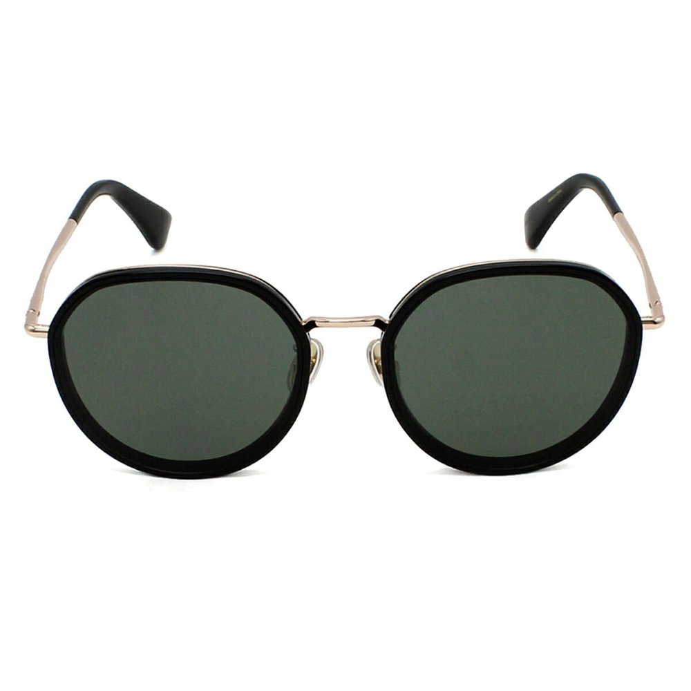 マックスマーラ Max Mara サングラス ノーズパッド UVカット アイウェア ラウンド ボストン MM0148-K/S 01A 57 メンズ レディース ユニセックス ブラック+グレー 海外正規品