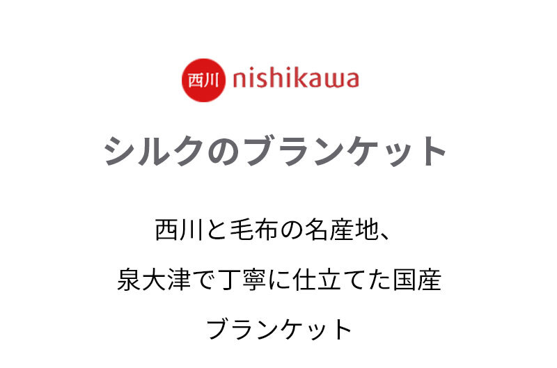 西川 シルク毛布 シングル 日本製 毛羽部分 シルク100% 140×200cm ふんわり 1.1kg 西川品質のシルク毛布 リバーシブル 送料無料 もうふ ブランケット シングルサイズ fq03524007 秋冬 母の日
