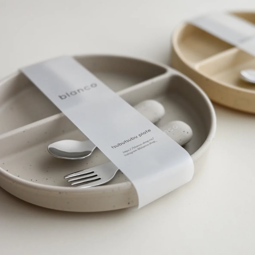 blanco plate set プレートセット ベビー食器 ピタッとくっつく吸盤付きプレート カトラリーセット  ブランコ