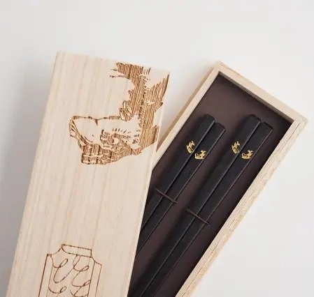 名古屋のお箸 / 黒檀 / ペア桐箱入り【送料無料（北海道・沖縄を除く）】