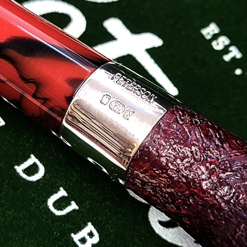 ピーターソン パイプ アイリッシュハープ 701 フィッシュテール シルバーマウント サンドブラスト Peterson スターリングシルバー 高級 タンカード パイプ本体 ブラウン おしゃれ アイルランド かっこいい 喫煙具 メンズ ギフト プレゼント