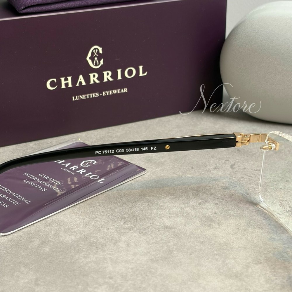 【並行輸入品】【正規品・新品】CHARRIOL シャリオール PC75112 C03 フランス製 リムレス サングラス メガネ 眼鏡 メンズ レディース 伊達メガネ ビジネス 普段使い おしゃれ プレゼント ギフト