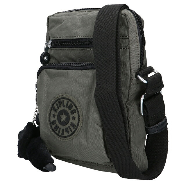 キプリング ショルダーバッグ レディース ブランド Kipling ガンネ ロゴ ワンポイント 無地 KI3244-88D Green Moss 緑