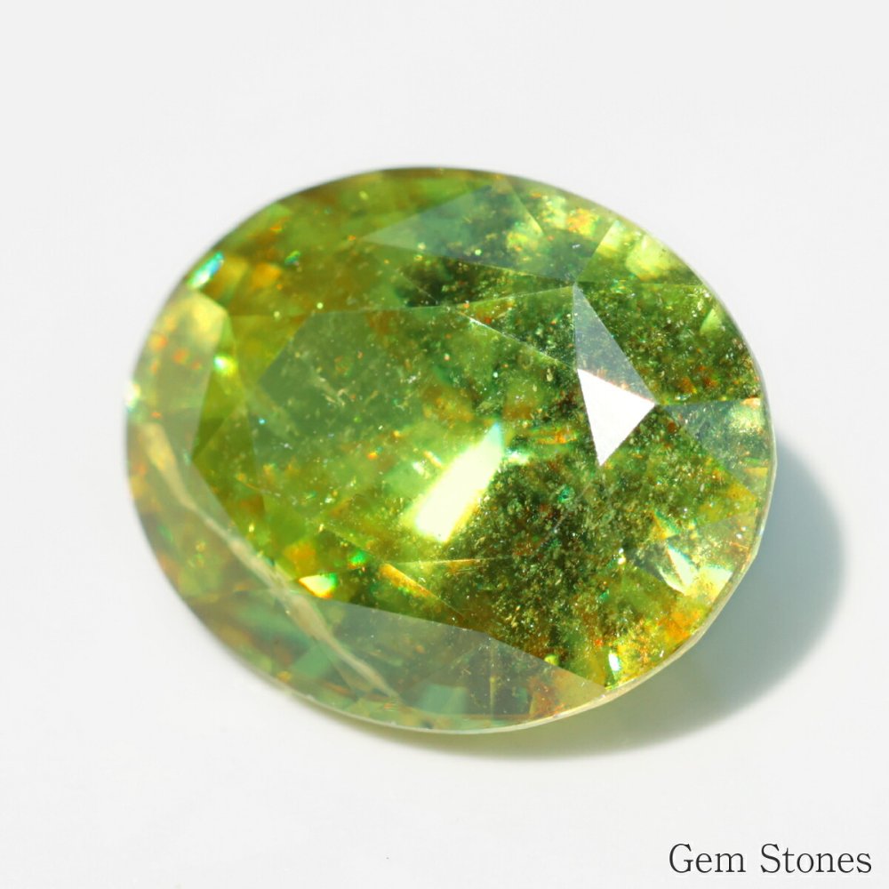 希少 スフェーン 10.18ct 高品質 アップルグリーン  ルース 宝石 裸石 大粒 イエロー グリーン ジュエリー オリジナル 制作 コレクション 記念 お守り 誕生日 プレゼント