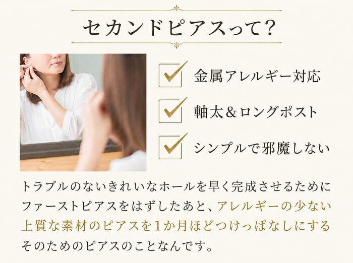 セカンドピアス つけっぱなし 軸太 医療用 片耳 明日が変わるキュービックジルコニア 5mm 金属アレルギー サージカル ステンレス レディース メンズ【当店オリジナル】【全品1個ずつバラ売り】 プレゼント