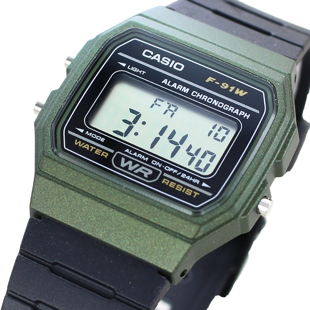 箱なし カシオ 腕時計 メンズ レディース CASIO デジタル カーキグリーン ブラック 軽量 薄型 レトロ スポーツ 海外モデル 逆輸入 ストップウォッチ アラーム LEDライト シンプル 誕生日 プレゼント ギフト 成人 卒業 入学