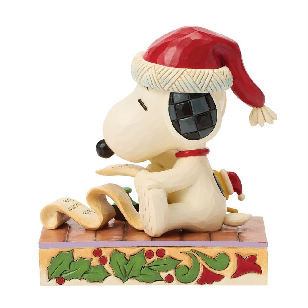スヌーピー&ウッドストック クリスマスリスト 13cm クリスマス | ジムショア ピーナッツ グッズ フィギュア 人形 置物 彫刻 Jim Shore 正規輸入品