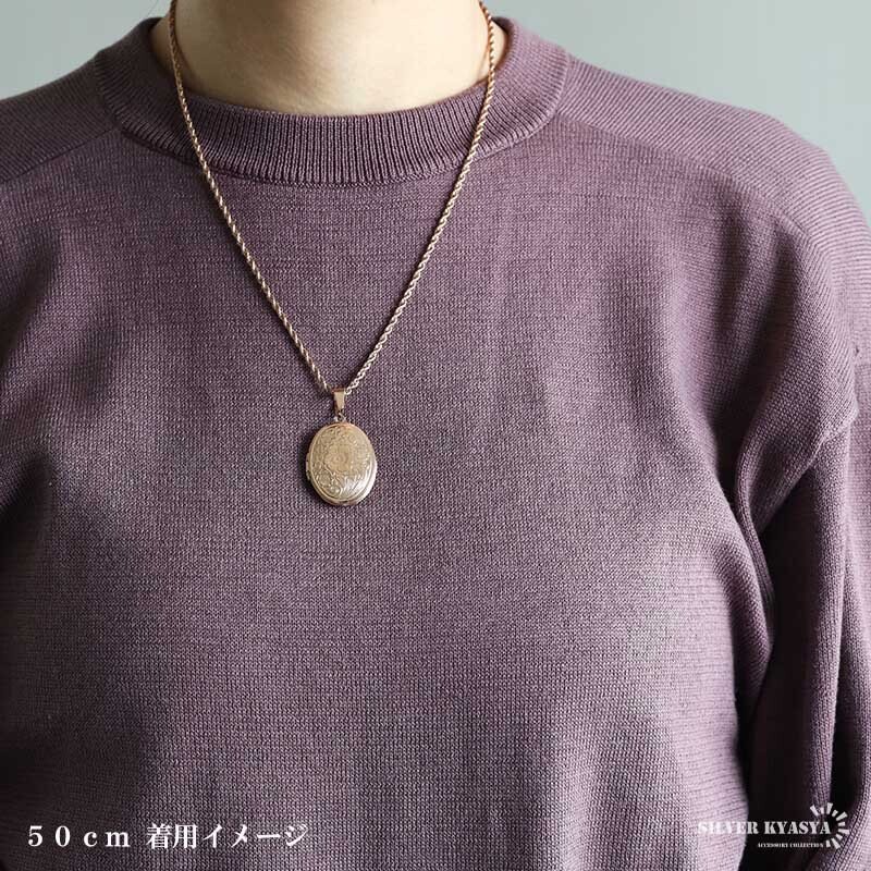 ステンレス ロケットネックレス ロケットペンダント フラワーネックレス 写真 記念 思い出 ハワイアンネックレス ロープチェーン 50cm 60cm ピンク 花 ツイストチェーン 男女兼用 金属アレルギー対応