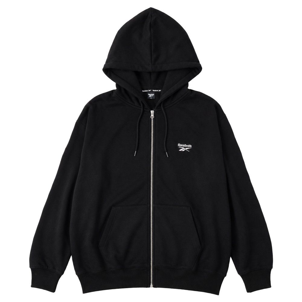 Reebok リーボック ジップパーカー メンズ レディース rm-6105 スウェットパーカー フルジップ 長袖 フーディー 裏起毛 暖かい ロゴ 刺繍 ビッグシルエット オーバーサイズ 羽織り スポーティ カジュアル M L LL 2026FW Karlas 別注