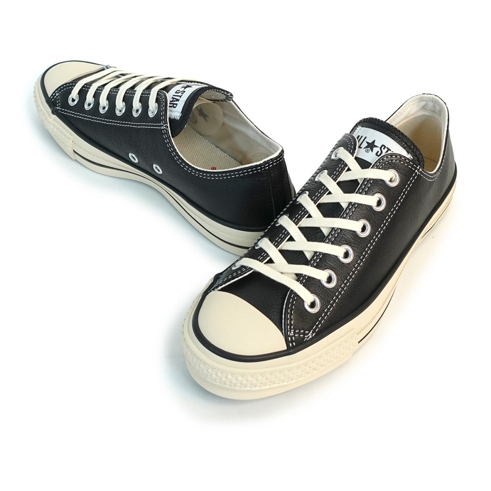 コンバース CONVERSE スニーカー メンズ レディース ローカット レザー オールスター J OX ブラック LEATHER ALL STAR J OX 日本製