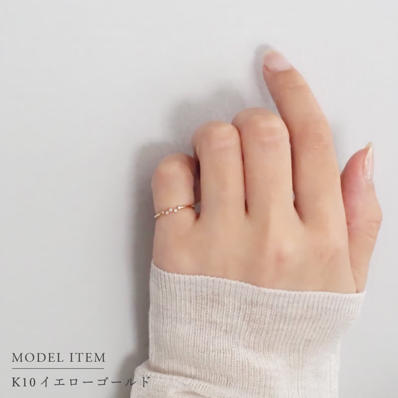 ダイヤモンド ピンキーリング 0.03ct カシオペア 星 指輪 ピンキー リング K10 K18 10K 18K 10金 18金 プラチナ 女性 レディース 誕生日 記念日 プレゼント ギフト 誕生日プレゼント 10代 20代 30代 40代 妻 彼女 スター ゴールド ホワイトゴールド ピンクゴールド イエローゴールド ダイヤ 重ね付け アクセサリー アレルギー対応 金属アレルギー クリスマス
