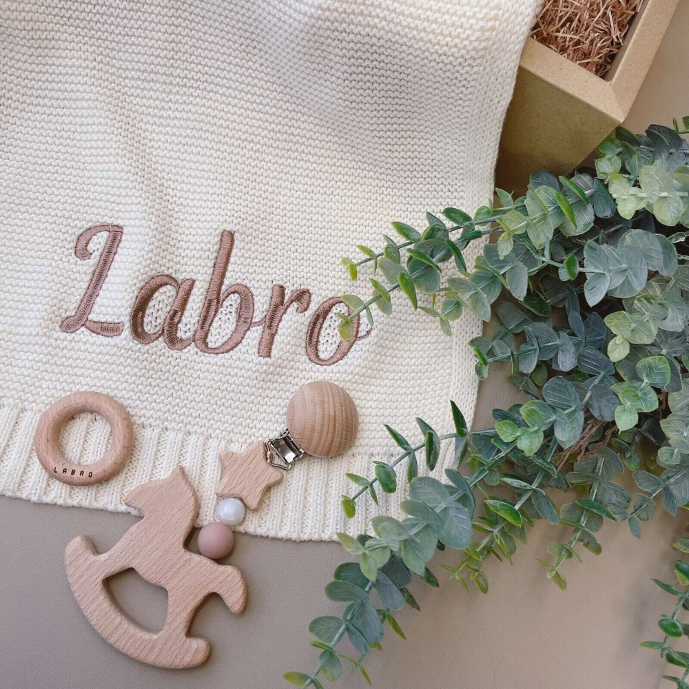LABRO ブランケットとブランケットホルダーのギフトセット 出産祝いセット ラブロ ギフト プレゼント 