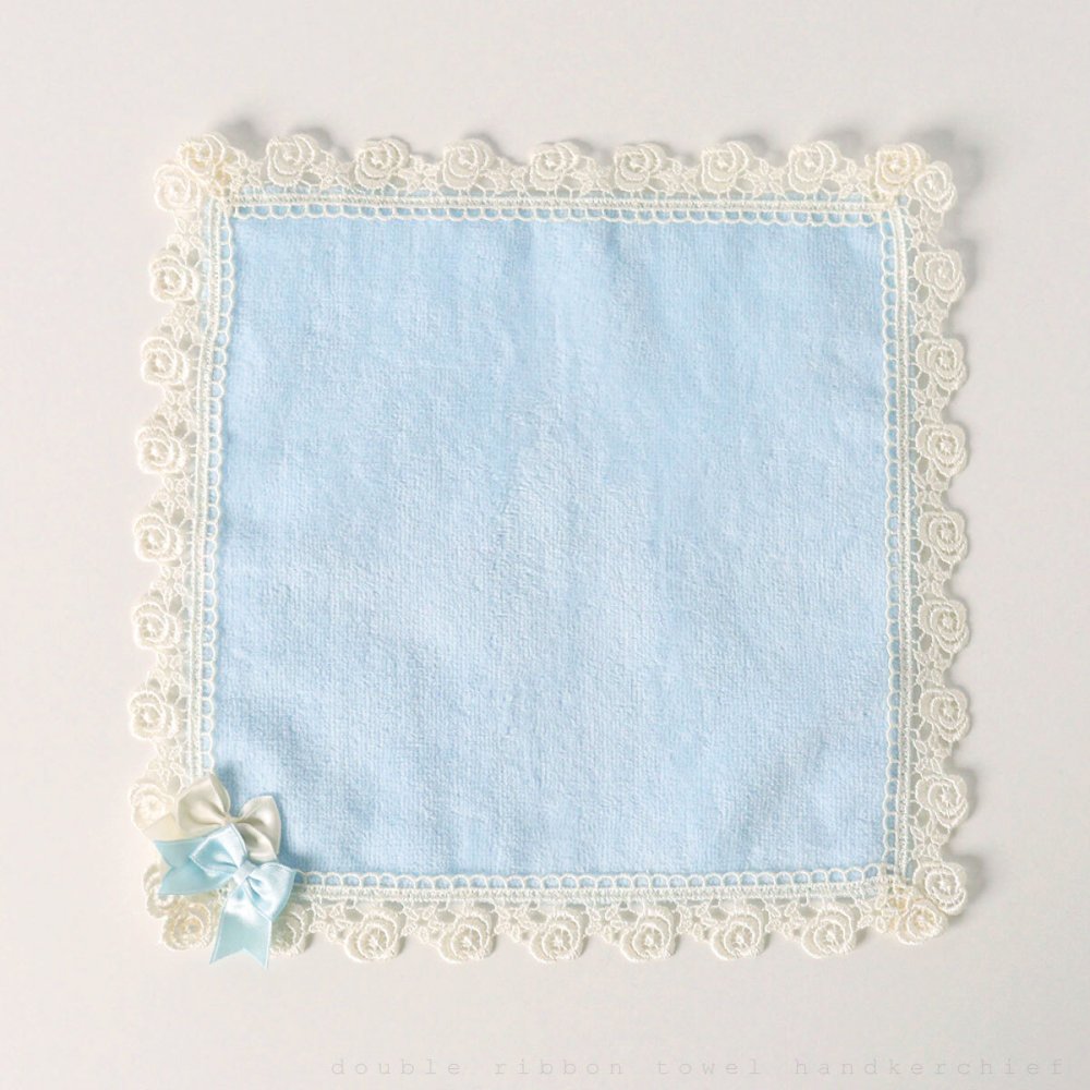 タオルハンカチ おしゃれ かわいい 日本製 吸水性 綿100％ レディース プレゼント ギフト 母の日 返礼品  リボン レース LALUICE ラルイス
