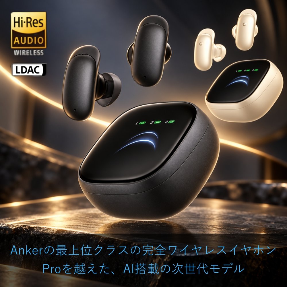 Anker Soundcore Liberty 5 Pro Max 完全ワイヤレスイヤホン LDAC Dolby Atmos AIボイスレコーダー ギフト 誕生日プレゼント 男友達 ガジェット