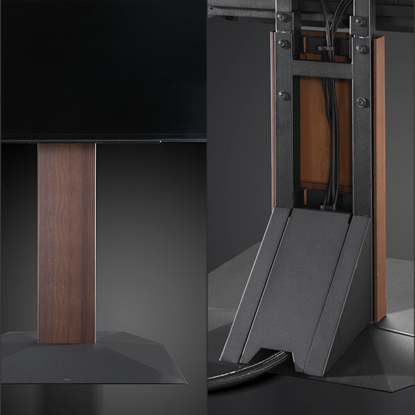 WALLインテリアテレビスタンドV3ハイタイプ専用 コーナー兼用自立ベース 幅76cm テレビ台 テレビスタンド TVスタンド 自立 コーナー 部品 カスタマイズ パーツ 配線カバー 配線隠し スチール製 WALLオプション 震度7耐震試験済 新生活