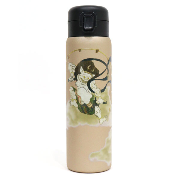 ワンタッチボトル480ml 和柄 841-004 841-005 841-006 841-009 送料無料 水筒 ステンレスボトル 保冷 保温 ボトル 舞妓 蒔絵 風神雷神 寿司 日本 日本伝統 ギフト 持ち運び おしゃれ 舞妓