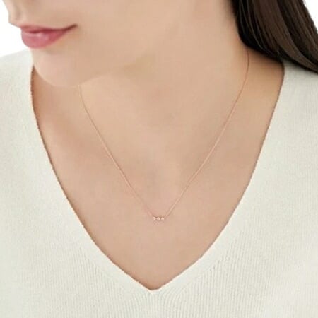 【無料ラッピング】  ヨンドシー 4℃ アクセサリー K10ピンクゴールド ネックレス ブランド 正規品 新品 ギフト プレゼント 人気 おすすめ 誕生日 記念日 クリスマス 送料無料