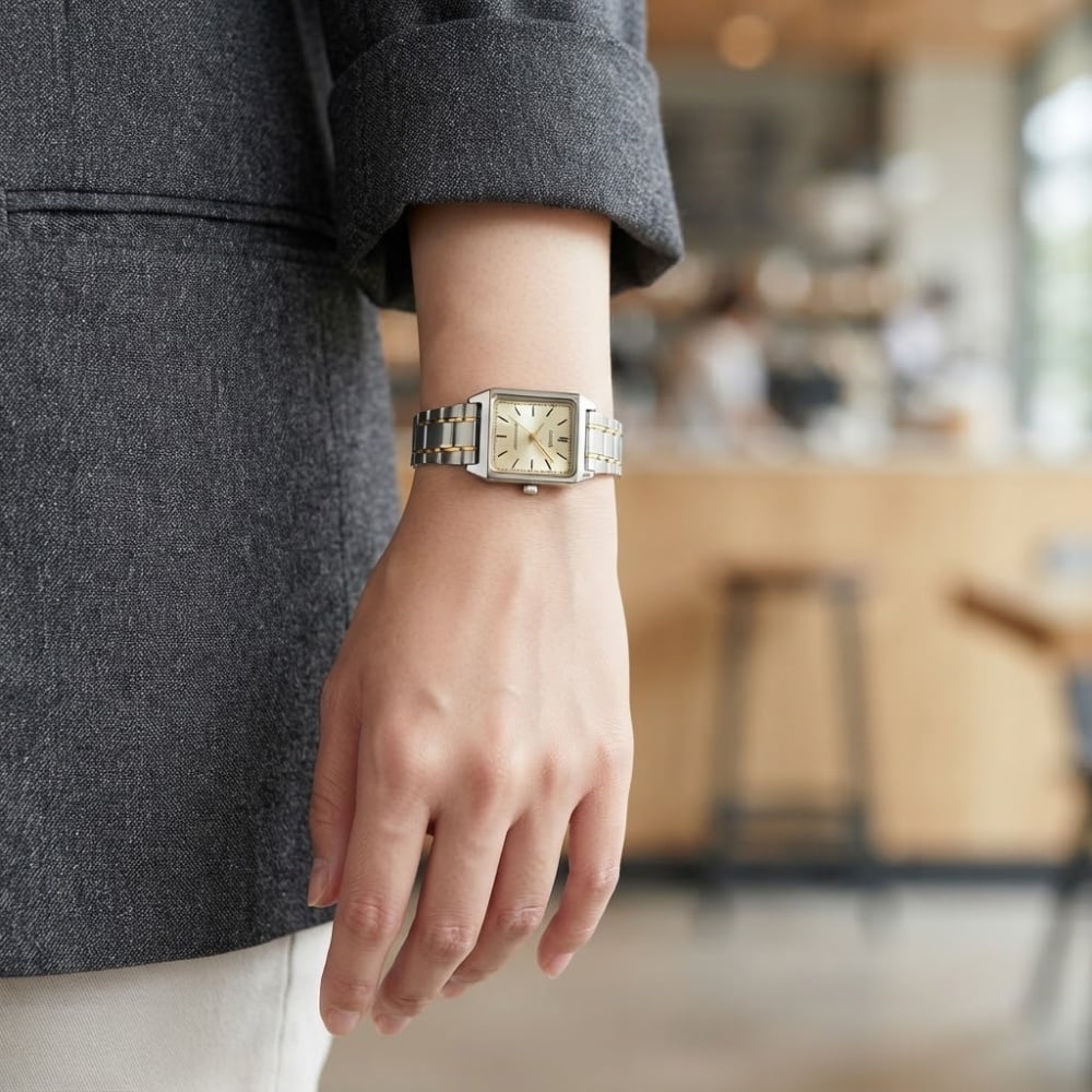カシオ CASIO 腕時計 レディース 収納ケース付き チープカシオ チプカシ スクエア シルバー ゴールド シンプル 日常使い プレゼント ギフト 時計 女性用 彼女 母 妻 誕生日 就職祝い 入学祝い 日本未発売 海外モデル ランキング お祝い 成人 卒業 入学